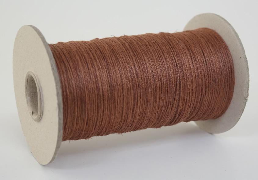 Leinengarn / Flachsgarn Lauflänge 400 Meter - Gewicht 200g - Farbe braun (L200gBR)