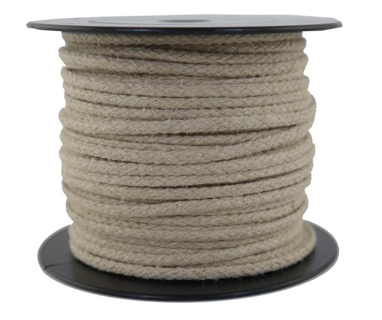 Hanfseil geflochten aus Naturhanf Ø 2.5mm - 50 Meter (h250-50g)
