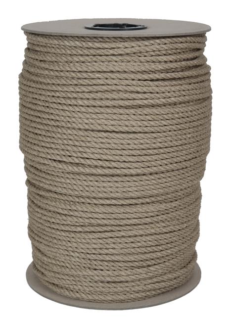 SONDERANGEBOT: Hanfseil Naturhanf Ø 4mm - 220 Meter - 3schäftig (H400-220)