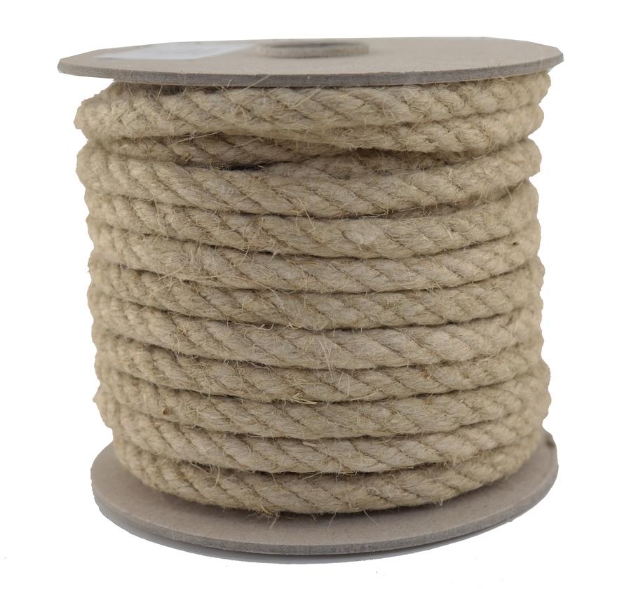 SONDERANGEBOT: Hanfseil Naturhanf Ø 10mm - 18 Meter - 4schäftig (H1000-18)