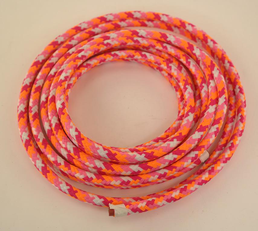 SONDERANGEBOT: 5 Meter Stromkabel 3x1,5 mm² - umflochten mit Polyester bunt (G16BU-5)