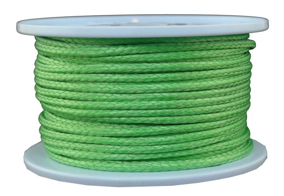 Dyneema Flechtleine / Seil / Dyneemaseil / Dyneema-Rope grün Ø 4mm - Länge: 50 Meter (dy475-50)