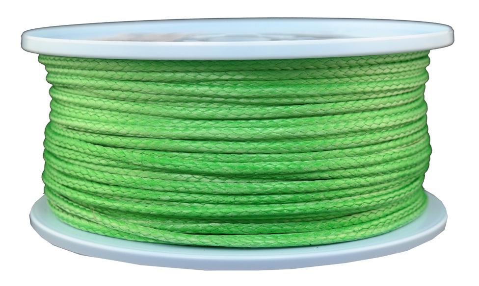 Dyneema Flechtleine / Seil / Dyneemaseil / Dyneema-Rope grün Ø 4mm - 100 Meter (dy475)