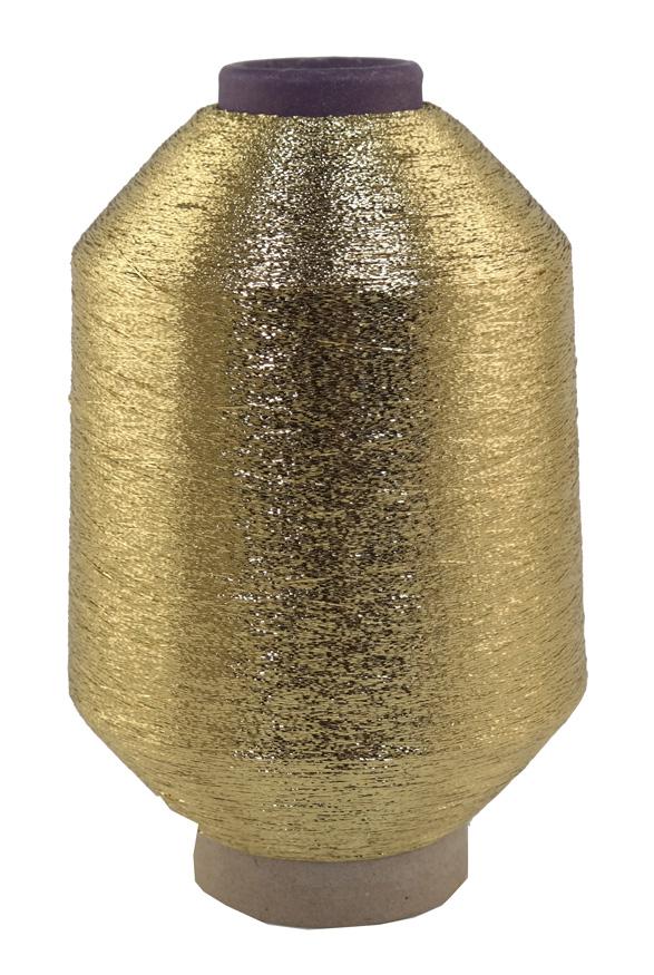 Glitzergarn - Metallic Look - Farbe gold Nm 1/69 - 500g - Lauflänge: 34.500 m (GL-GO-500)