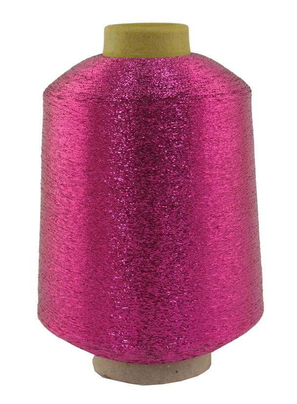 Glitzergarn - Metallic Look - Farbe fuchsia Nm 1/69 - 500g - Lauflänge: 34.500 m (GL-FU-500)
