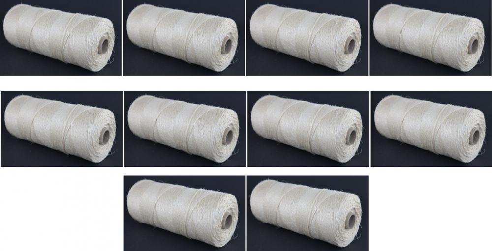 SONDERANGEBOT: Sisalseil 10 Stück 1.6 Kg Spule Stärke 1000/2 - Ø ca.1.5 mm - auf Papphülse (s285-10)