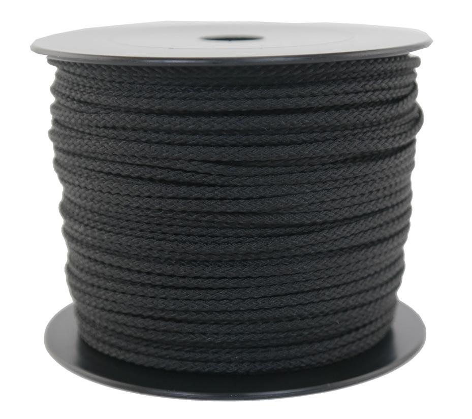 Allzweckleine aus Polyamid Ø 2mm - 115 daN - Länge 100 meter Fb. schwarz (pa2-100S)