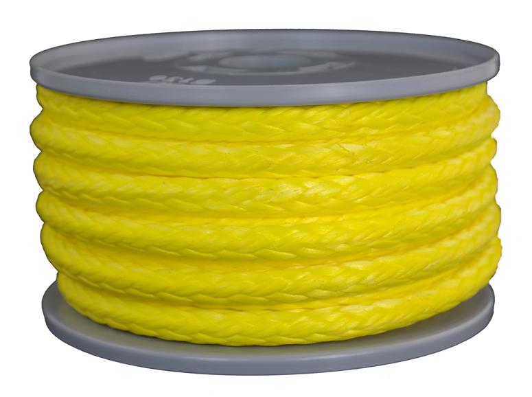 SONDERANGEBOT: Dyneema-Seil Fb. gelb Ø 8mm - Länge 4 Meter - 5.300 daN (dy820-4)