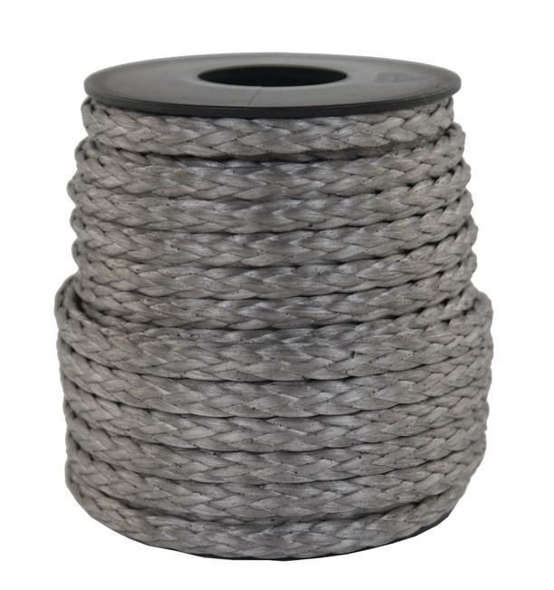 SONDERANGEBOT: Dyneema-Seil Fb. grau Ø 5mm - Länge 5 Meter - 2.600 daN (dy540-5) 