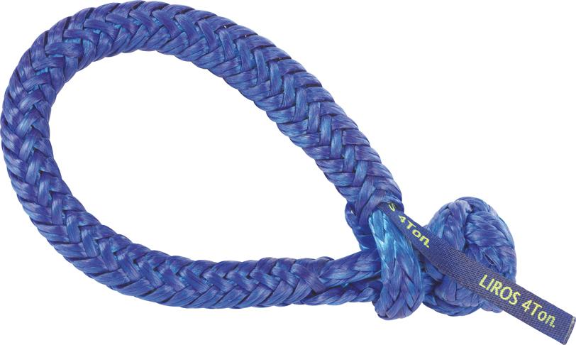 Dyneema Schäkel blau - 4000 daN - sichere Arbeitslast 2000 daN (dy120S)