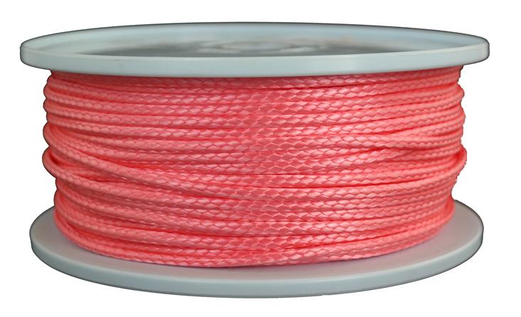 Dyneema Flechtleine / Seil / Dyneemaseil / Dyneema-Rope rot Ø 4mm - 100 Meter (dy400)
