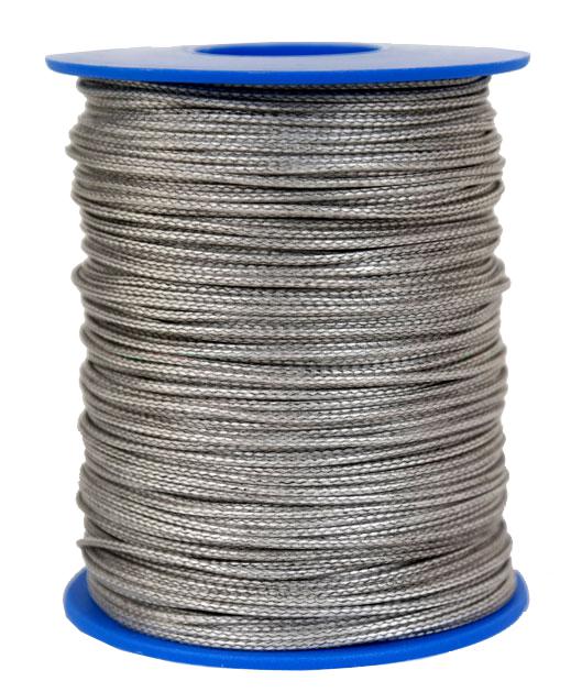Dyneema Flechtleine / Seil / Dyneemaseil / Dyneema-Rope grau - Ø 1mm - 100 Meter (dy140)