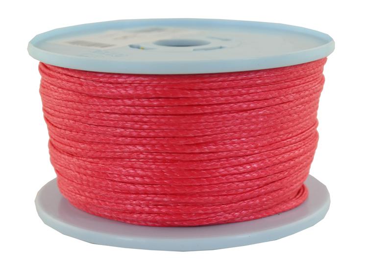 Dyneema Flechtschnur rot - Ø 2.5mm - Länge: 100 Meter (dy2500)