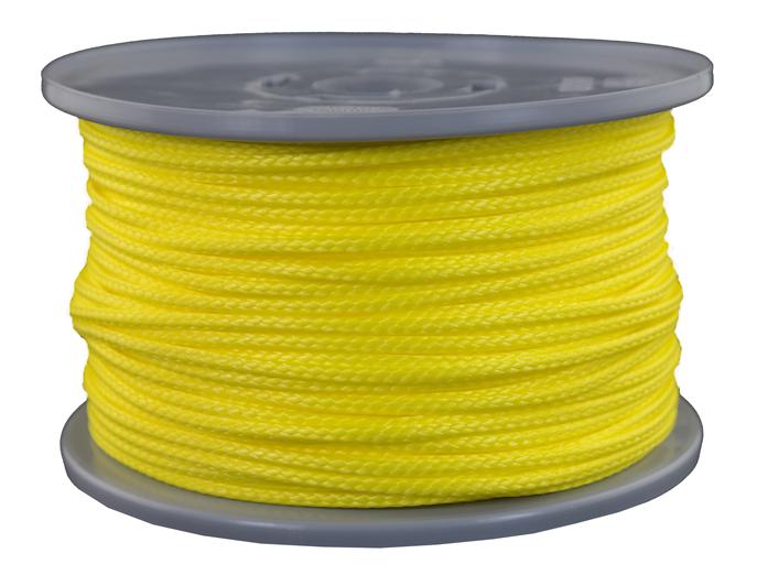 Dyneema Flechtschnur gelb - Ø 2.5mm - Länge: 100 Meter (dy2520)