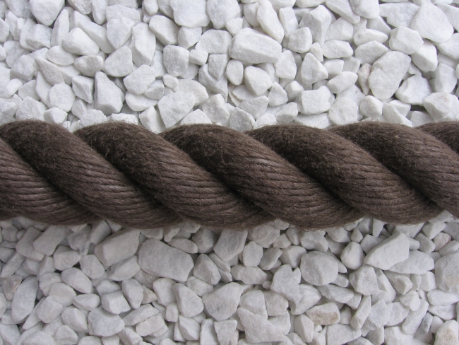 Handlaufseil/Absperrseil Ø 28-30mm Farbe dunkelbraun aus Polypropylen (a610)