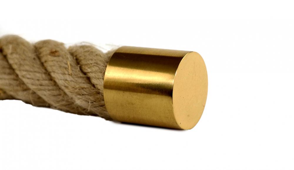 Seilendkappe Messing glänzend für 20 mm Handlaufseil (a415-20)